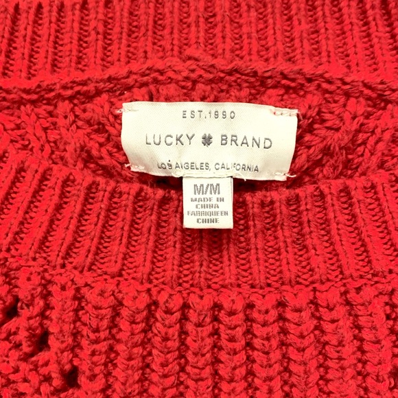 LUCKY 🍀 BRAND pullover pointelle sweater - Picture 9 of 12